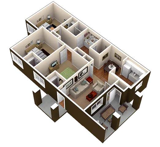 3 Bedroom, 1 Split Bath