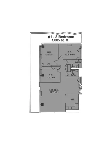 #1 Three Bedroom