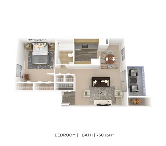 1b floor plan
