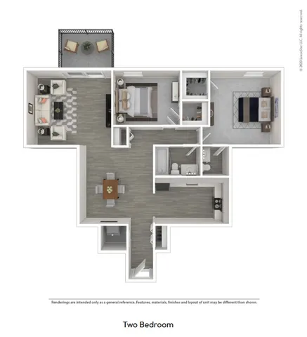 2 Bedroom 1.5 bath