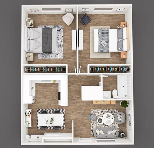 2 bedroom 1 bath