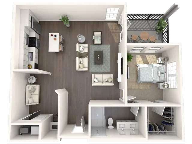 A3.0 | One Bed, One Bath + Den