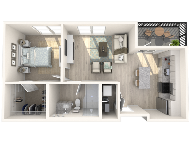 A2.1 - One Bedroom | One Bathroom