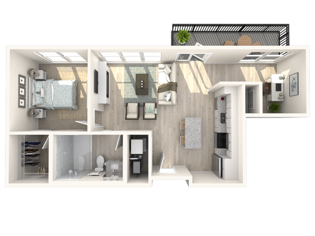 A3 - One Bedroom | One Bathroom + Den