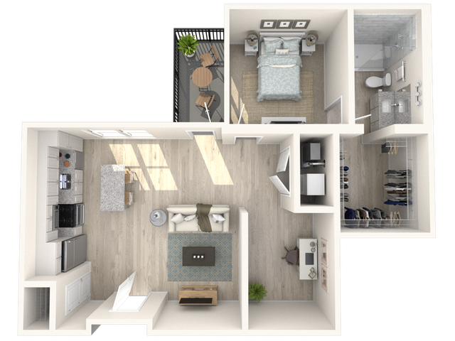 A4 - One Bedroom | One Bathroom + Den