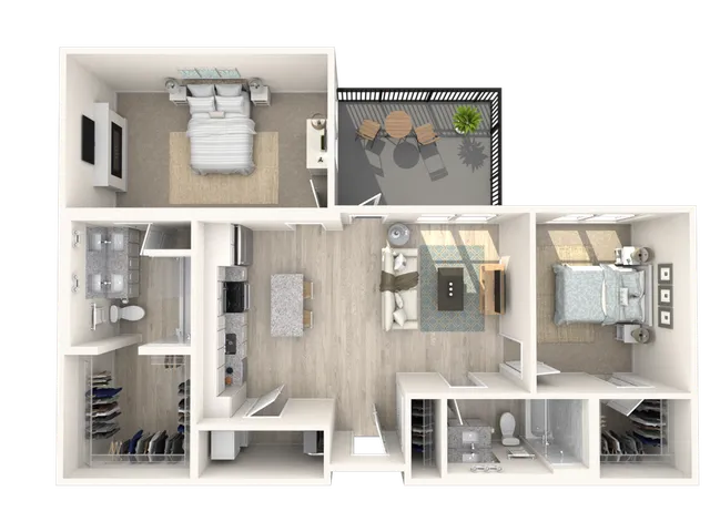 B3.1 - Two Bedroom | Two Bathroom