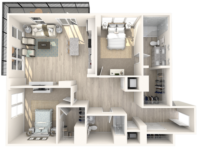 B5 - Two Bedroom | Two Bathroom