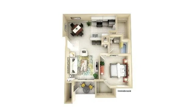 A2 | 1 bed 1 bath | from 790 square feet