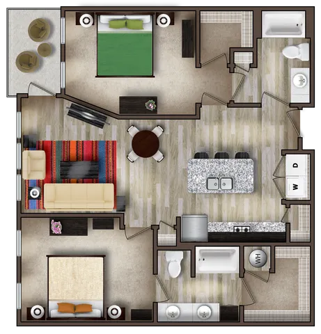 The Beau Floor Plan