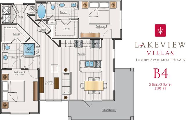 Lakeview Villas Floor Plan B4