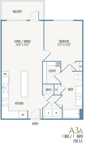 Tribute at the Rim Floor Plan A3a