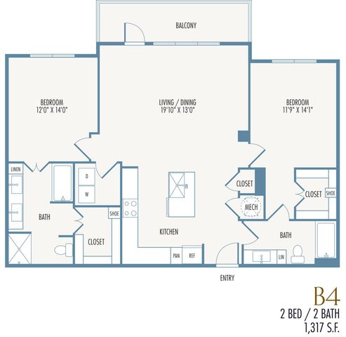 Tribute at the Rim Floor Plan B4