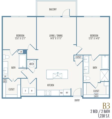 Tribute at the Rim Floor Plan B3