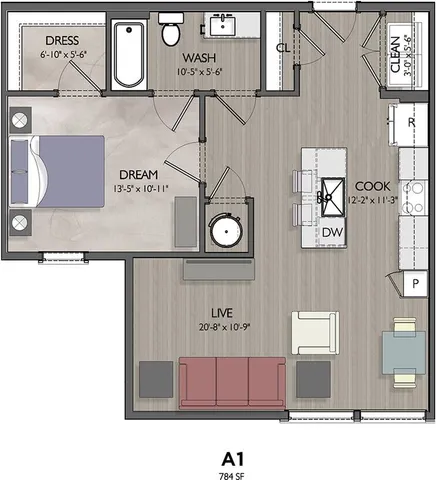 Vecina A1 Floor Plan