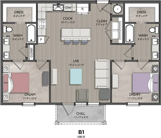 Vecina B1 Floor Plan