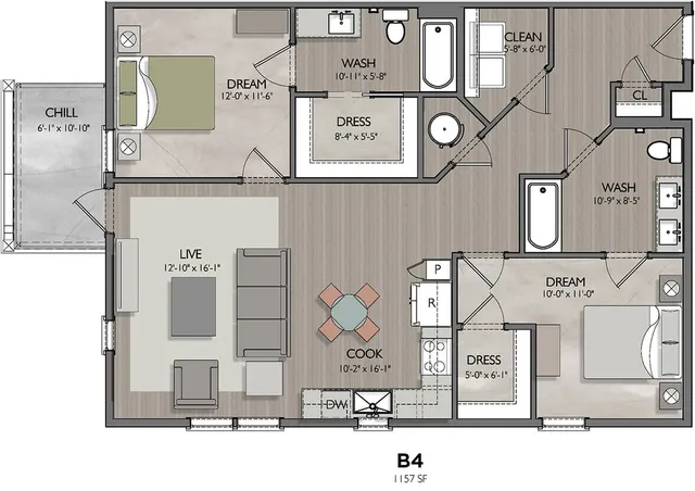 Vecina B4 Floor Plan