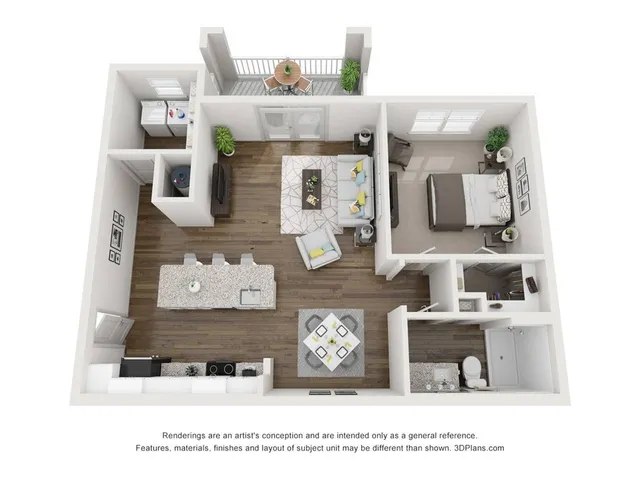 A1 floorplan 1 bedroom 1 bathroom Harrison at Braselton Buford GA 30519