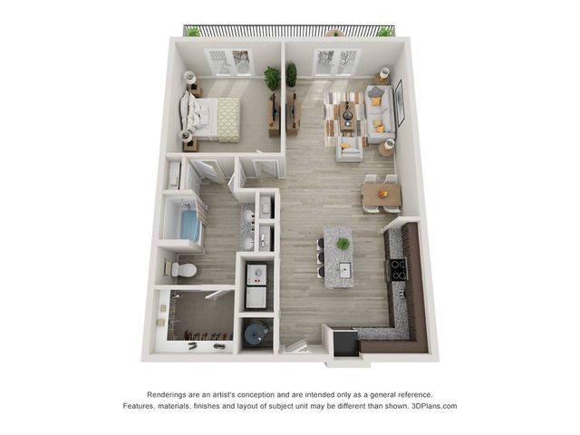 A5 1 bedroom, 1 bathroom Apartment at The Mill at New Holland in Gainsville, GA 30501