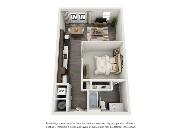 One Riverwalk A1 Floor Plan
