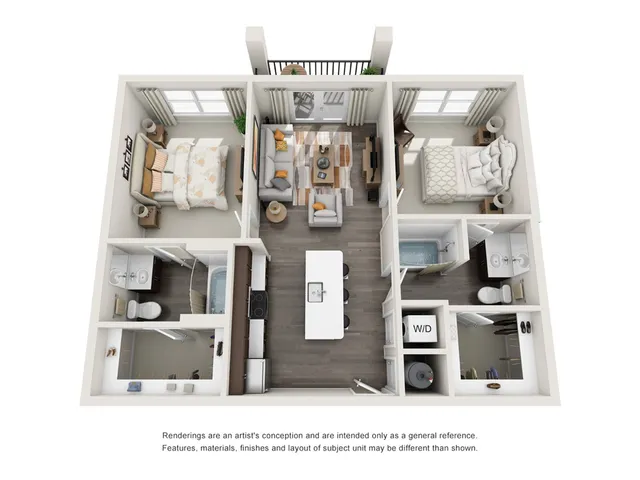 One Riverwalk B1 Floor Plan