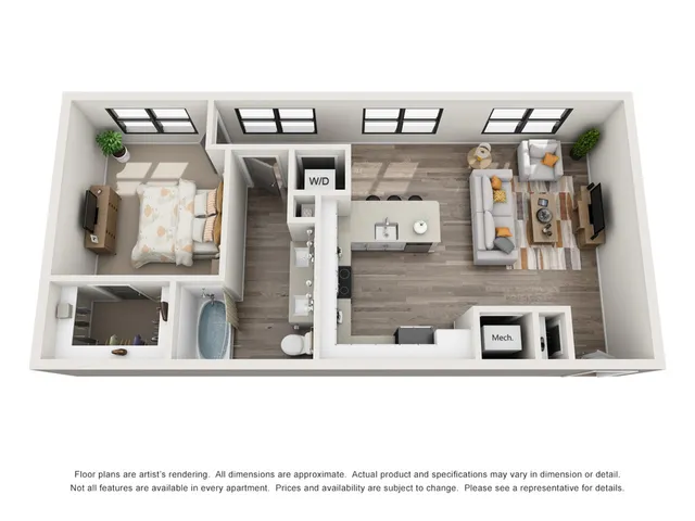 One Riverwalk A7 Floor Plan