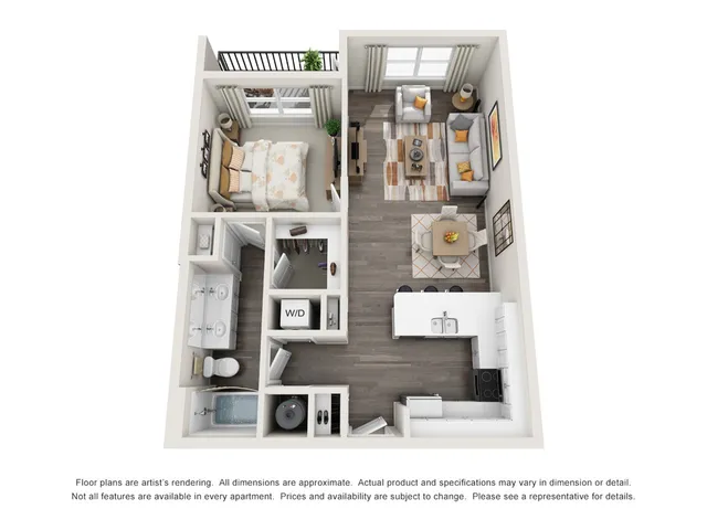 One Riverwalk A3 Floor Plan