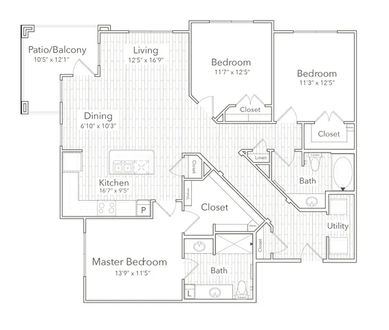 Three bedroom two bathroom