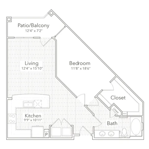 One bedroom one bathroom
