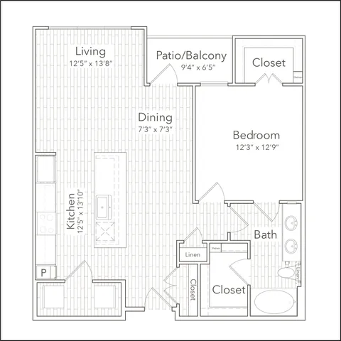 One bedroom one bathroom