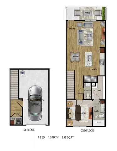 Futurist | 1 Bed | 1.5 Bath