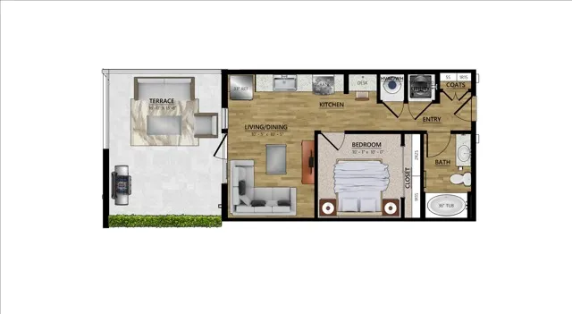 Floorplan Image Studio Apartment