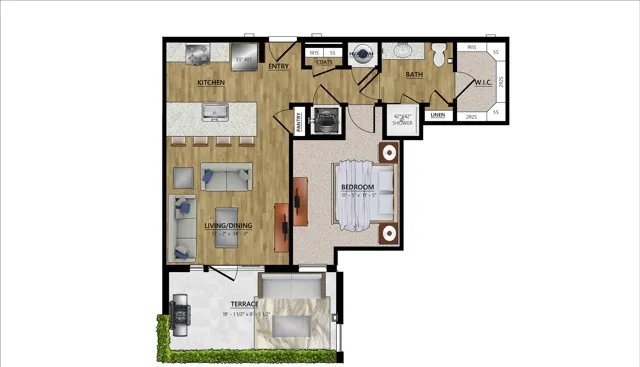 Floorplan Image for a new apartment in Houston