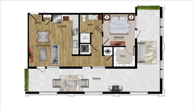 Floorplan image for a new apartment in Houston