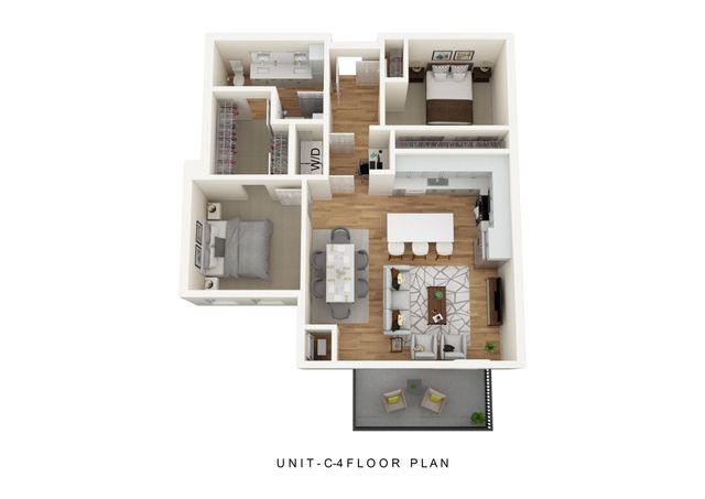 C4 One Bedroom Plus Den
