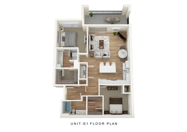 E1 Large 2 Bedroom ACC