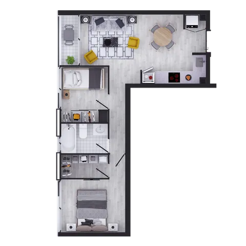 Twin C Floorplan