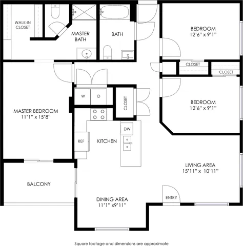 Three Bedroom Two Bath