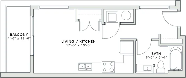 S3 - 400 square foot studio apartment home