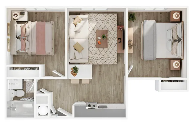2BR/1BA - B1