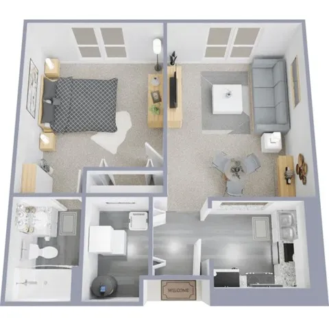 Washington Miner A3 1x1 floor plan