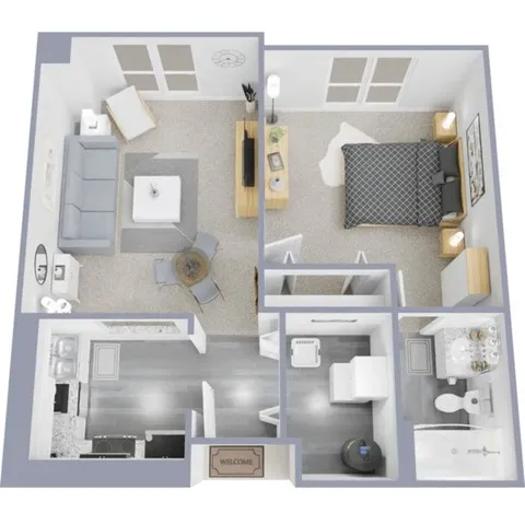 Table Mountain - Mountain View A4 1x1 floor plan
