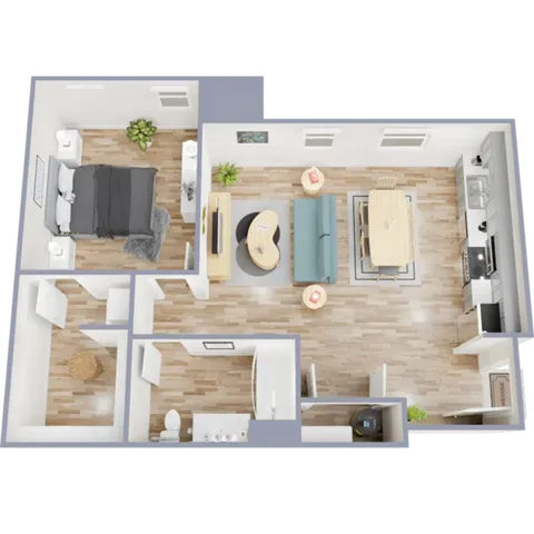 A1 - one bedroom, one bath apartment home