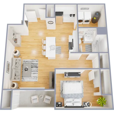 A1 - one bedroom apartment home