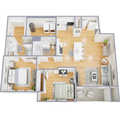 B1 - two bedroom apartment home