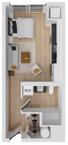 Allegro 1 - 388 square foot studio apartment