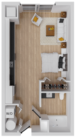 Allegro 3 - 477 square foot studio apartment