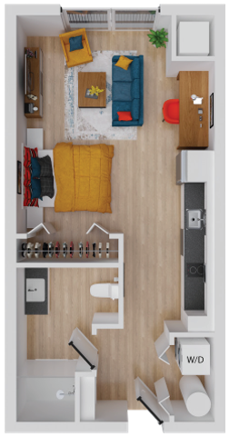 Liv 1 - Studio apartment