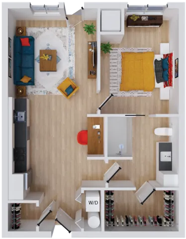 Vigor 2 - 690 square foot one bedroom, one bath apartment