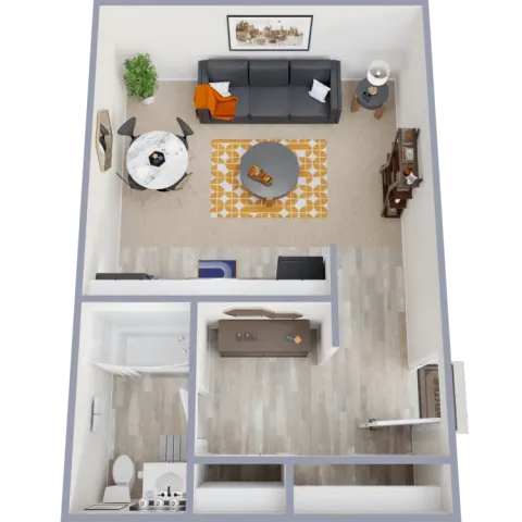 420 square foot studio floor plan