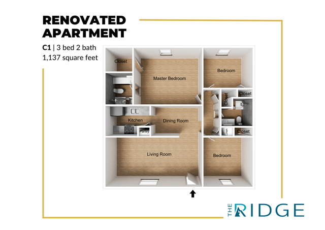 Renovated Three Bedroom